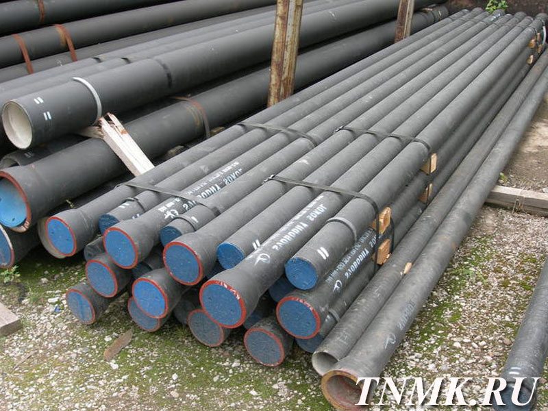 Труба чугунная ВЧШГ ДУ 250 L=6м с ЦПП ГОСТ 9583-75 купить 
