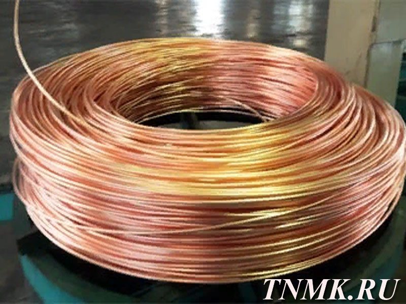 Проволока медная М0б 4,0 мм ДКРНТ в бухте купить 