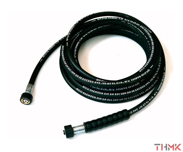 Рукав для автомоек РВД 10 м 08-2SN S27 DKF-W (М22х1.5) 35 МПа (гайка пластик) купить 